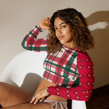 Custom Vos Logo Long-Sleeve Crop Top