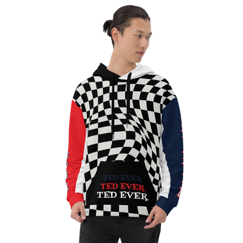 Ted Ever Checker Flag Unisex Hoodie