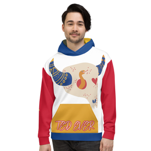 Ted Ever Abstract Bull Unisex Hoodie
