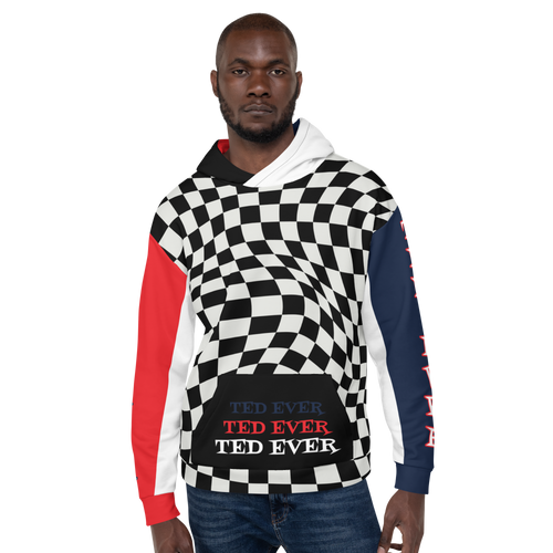 Ted Ever Checker Flag Unisex Hoodie