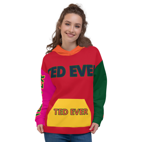 Ted Ever Multi Color Unisex Hoodie