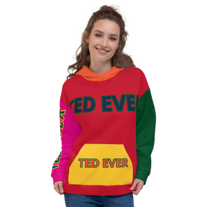 Ted Ever Multi Color Unisex Hoodie