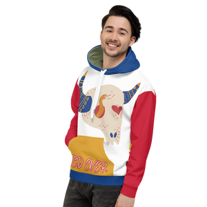 Ted Ever Abstract Bull Unisex Hoodie