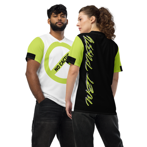 No Cactupu Lime Green Unisex Sports Jersey