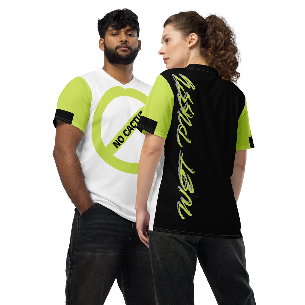 No Cactupu Lime Green Unisex Sports Jersey