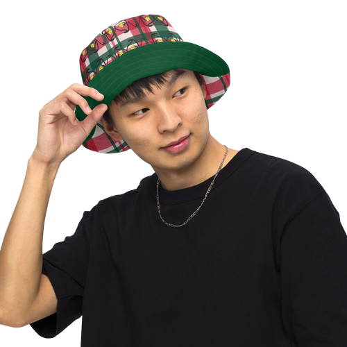 Custom Vos Logo Reversible Bucket Hat