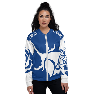 A Blue Rose Unisex Bomber Jacket