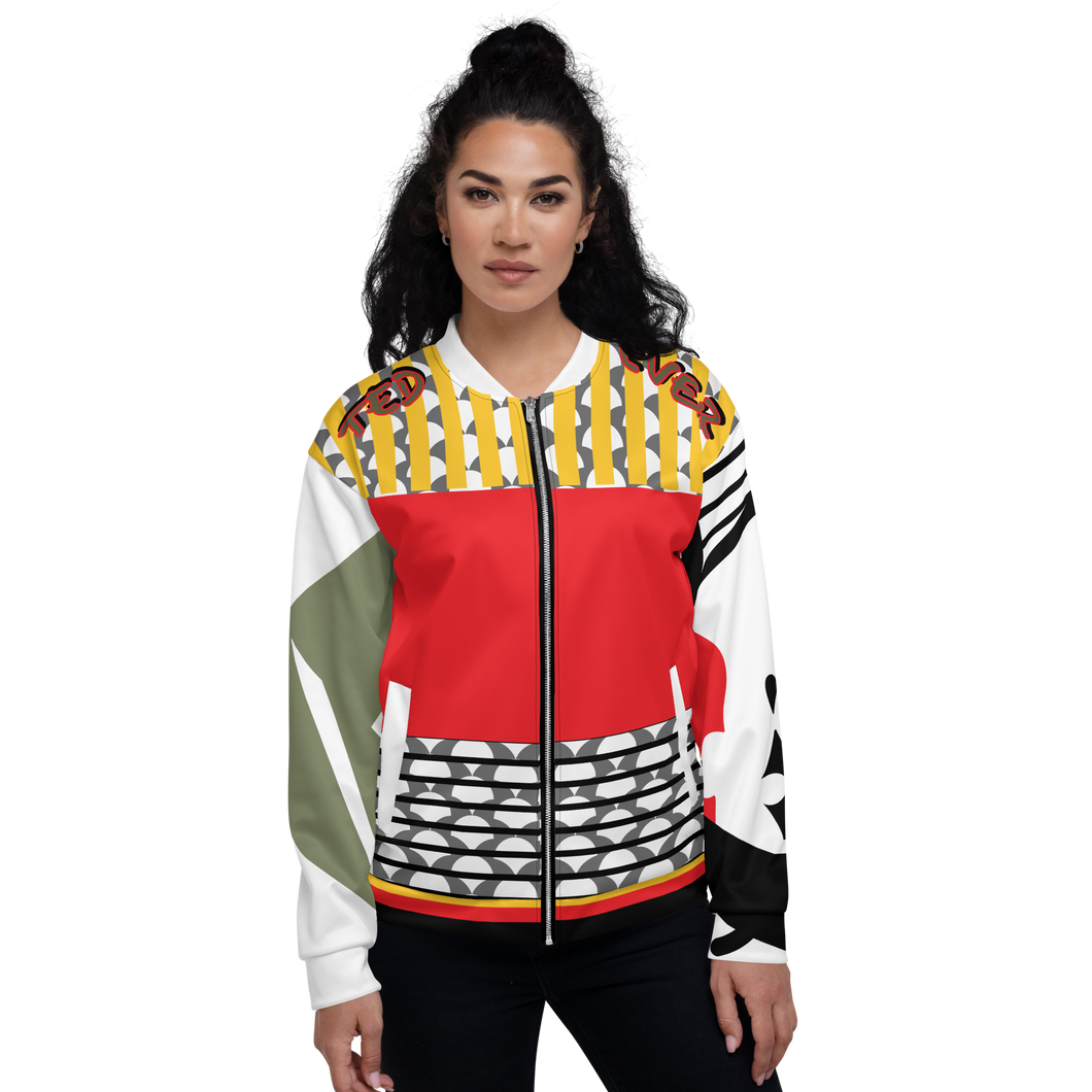 Ted Ever Abstract Unisex Bomber Jacket