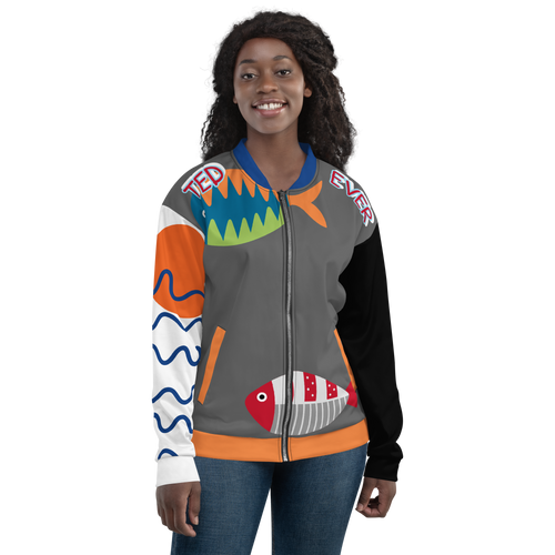 Ted Ever Abstract Unisex Bomber Jacket