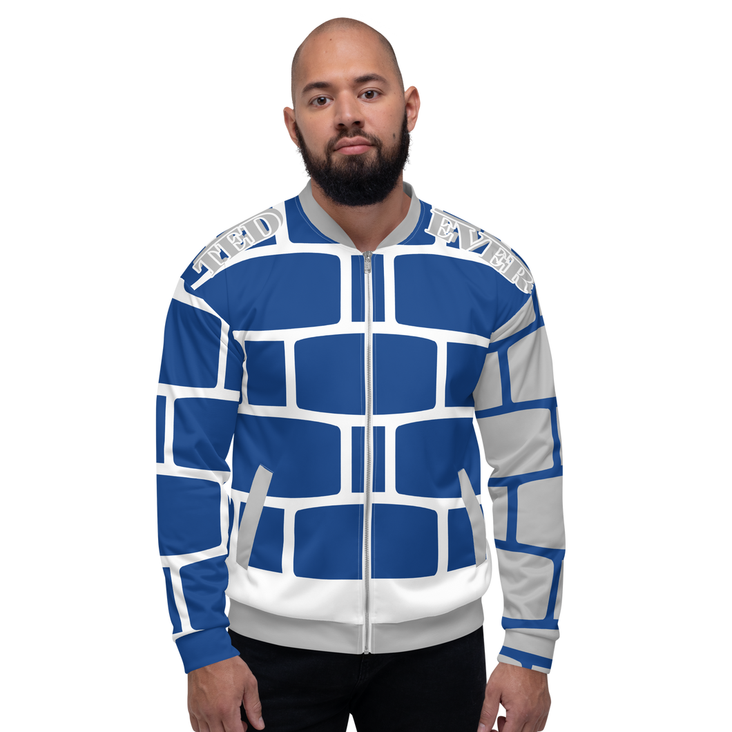 Ted Ever Royal Brick Unisex Bomber Jacket