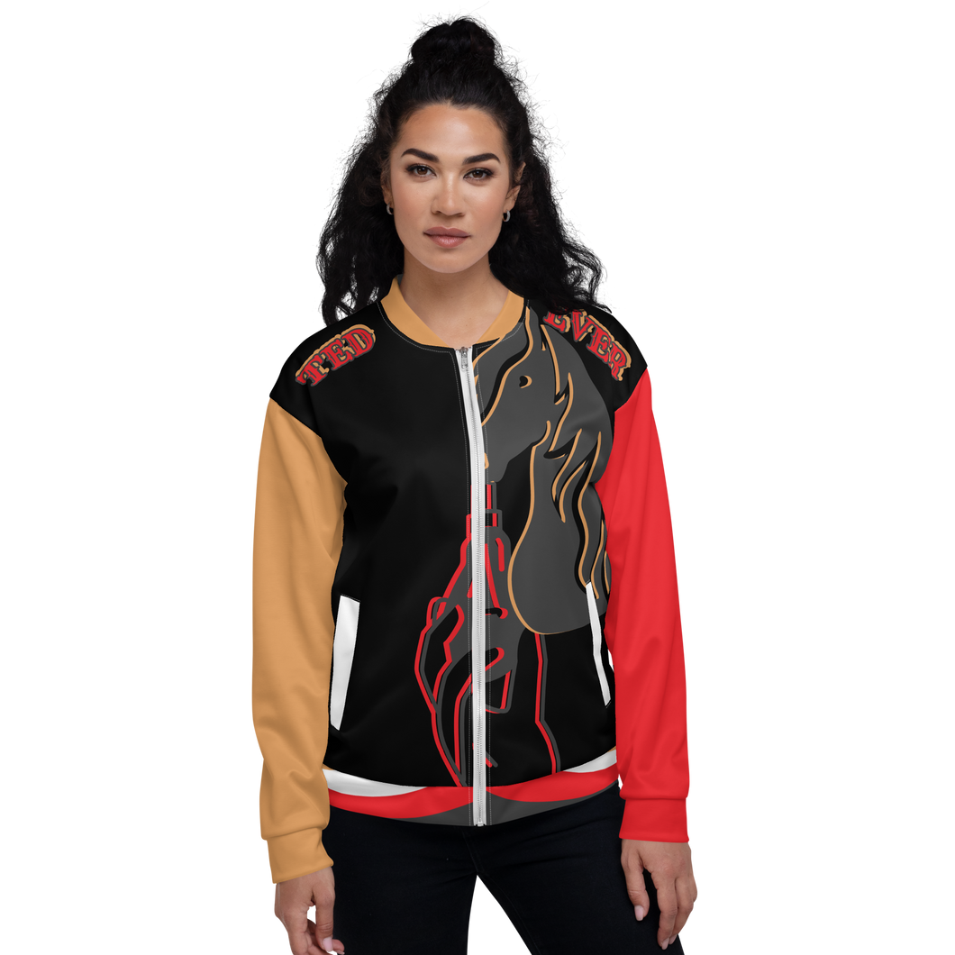 Ted Ever Intellectual Horsepower Unisex Bomber Jacket