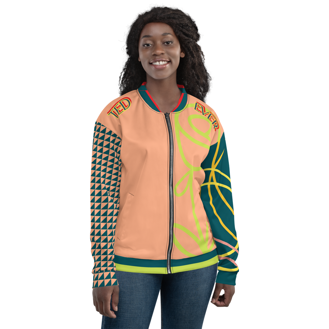 Ted Ever Custom Abstract Unisex Bomber Jacket