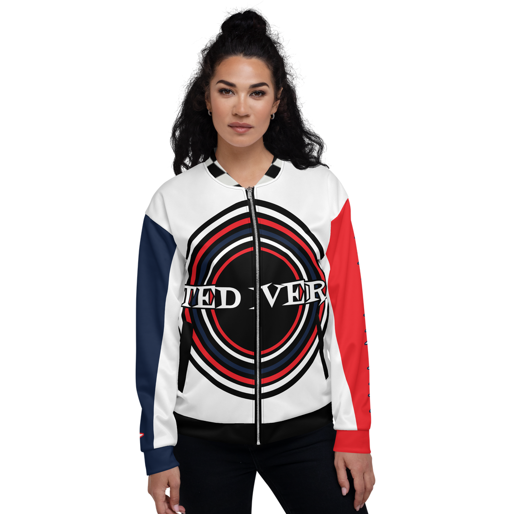 Ted Ever Checker Flag Unisex Bomber Jacket