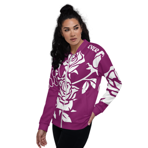 Purple Rose Ted Ever Unisex Bomber Jacket