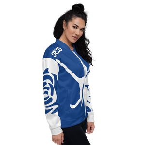 A Blue Rose Unisex Bomber Jacket