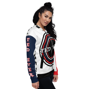 Ted Ever Checker Flag Unisex Bomber Jacket